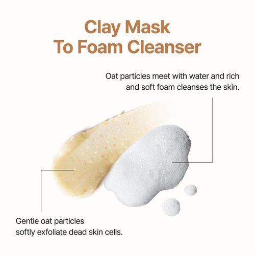 Purito Oat Exfoliating Facial Polish Cleanser - Hydrating Daily Face Wash with Gentle Scrub Clay Pore Minimizing Panthenol, Oat Seed Water Vegan, Non-comedogenic Korean Skin Care 5.07 fl.oz