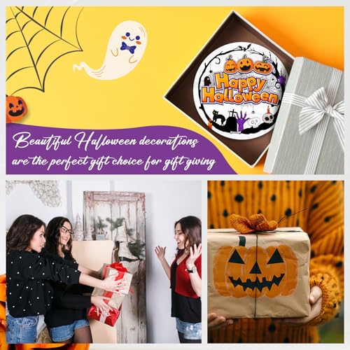 Cute Pumpkin Halloween Door Sign - Happy Halloween Front Door Decor