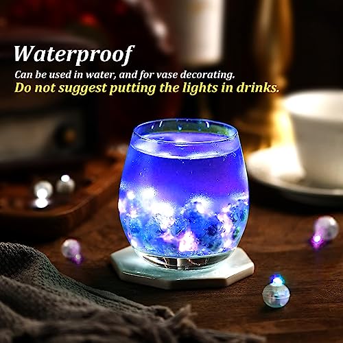 50PCS Purple Mini LED Balloon Lights for Party & Wedding Decor - Indoor Outdoor