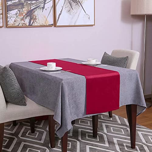 Red Velvet Table Runner 14x118 Inch - Low-Key Luxury Dining Decor - Variation of THIS listing