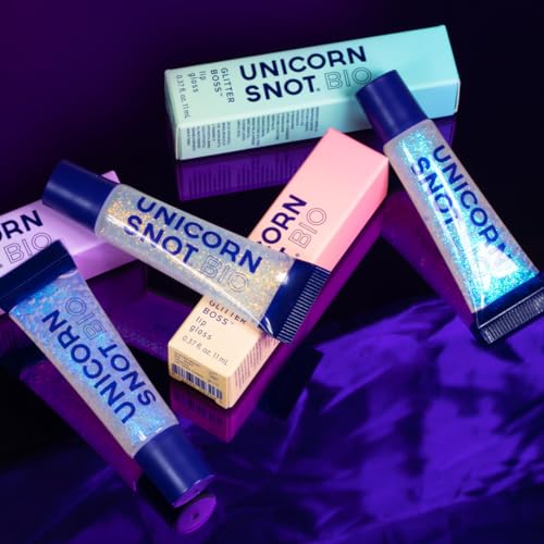 Unicorn Snot Plant-Based Glitter Lip Gloss Nova - Sparkly & Vegan Lip Shine