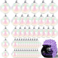 50 PCS Halloween Iridescent Plastic Ball Decorations - 1.18 to 3.15 Inch Sizes