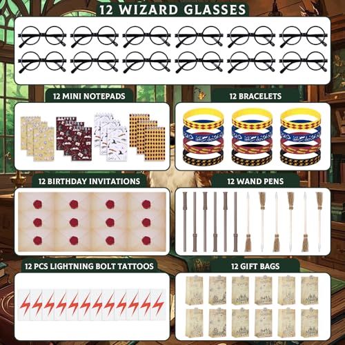 Wizard Party Favors Set - 84 Pieces for Birthday, Classroom, Halloween, and Magical Events