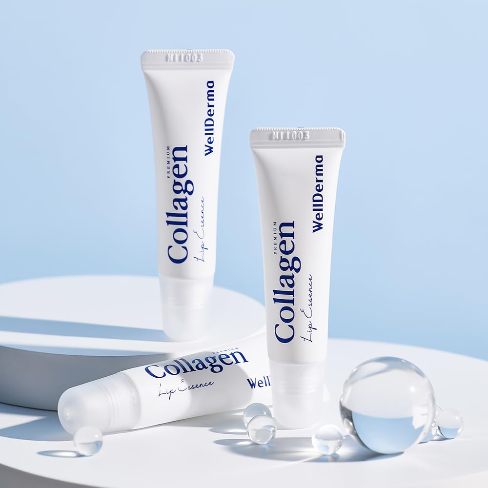 WELLDERMA Collagen Hydro Lip Essence - 2-Pack, 11mL Each | Smooth Glossy Finish with Collagen & Hyaluronic Blend