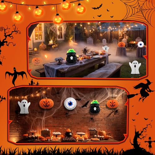 Halloween Birthday Decorations - Halloween Table Centerpieces Honeycomb Decor - Halloween Variation