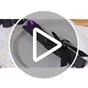 Halloween Spider Themed Disposable Cutlery Set - Black and Purple, 30 Pieces