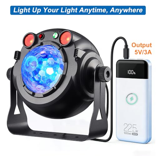 Disco Ball Party Lights with Remote Control - Sound Activated Rave Stage Lighting