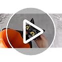 Halloween Black Cat Candy Bowl with Pumpkin Resin Decor - 5.5 Inch