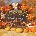 Thanksgiving Balloon Arch Kit with 197 Balloons & Backdrop for Party Decorations