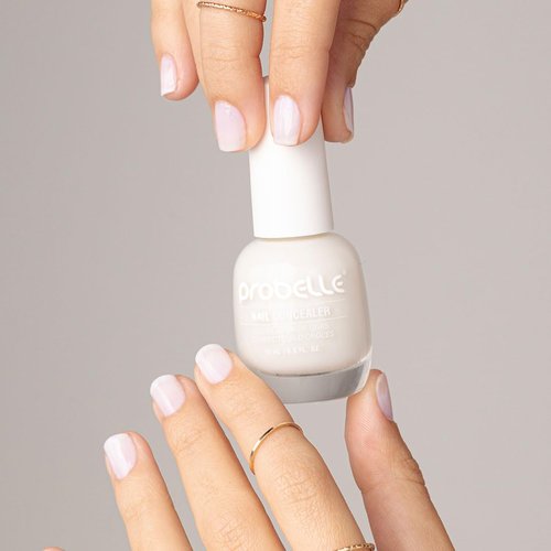Probelle Illuminating Nail Concealer - Sheer Brightening Nail Polish for Discolored Nails | Vegan & Gluten-Free, Moonlight Glow