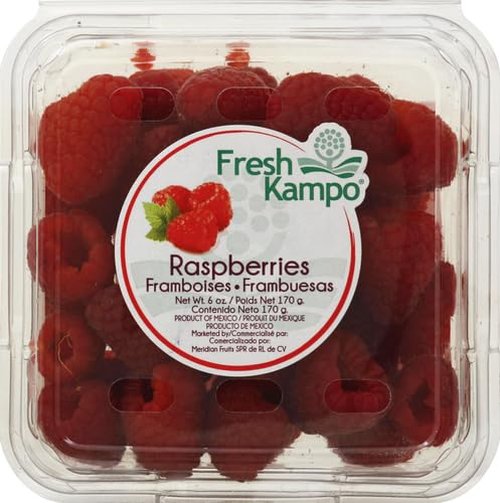 Red Raspberries - Fresh, Juicy Flavor | 6 oz Pack for Healthy Snacking