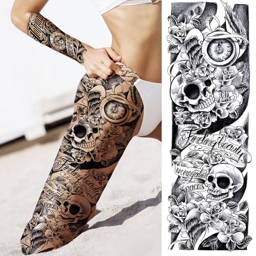 Temporary Tattoos Full Arm Sleeve Zeus God Design - Variation of SleeveZeus