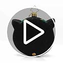 Hand-Crafted European Glass Christmas Tree Ornament - Hoot of The Night Variation
