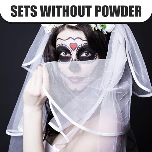Black and White Face Body Paint Kit - Water Based, Non-Toxic, Halloween Cosplay