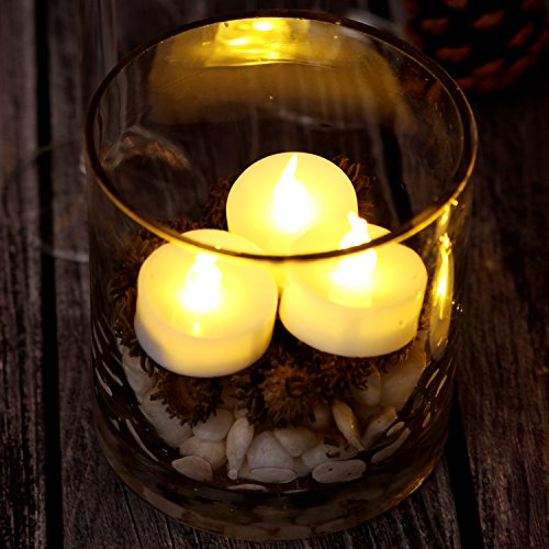 100 Pack Flameless LED Tea Lights - Safe Romantic Mood Lighting
