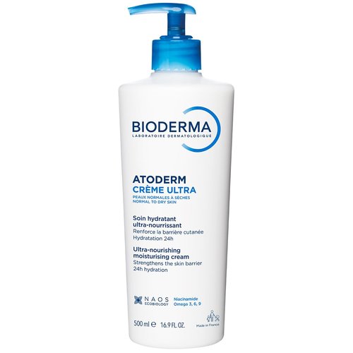Bioderma Atoderm Cream - Ultra Hydrating Body Moisturizer for Normal to Dry Skin | 500ml