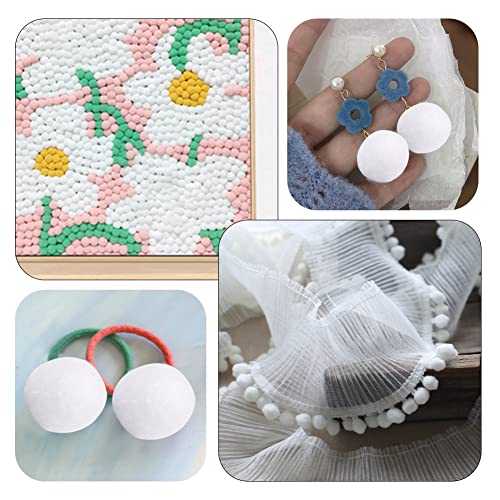 150 Pieces 1 Inch Craft Pom Poms for DIY Arts, Christmas Decorations