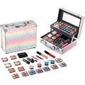 Rainbow Makeup Kit Starter Gift Set with Train Case for Teens