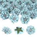 Artificial Peony Flower Heads 16-Pack - Faux Silk Blooms for Weddings & Decor