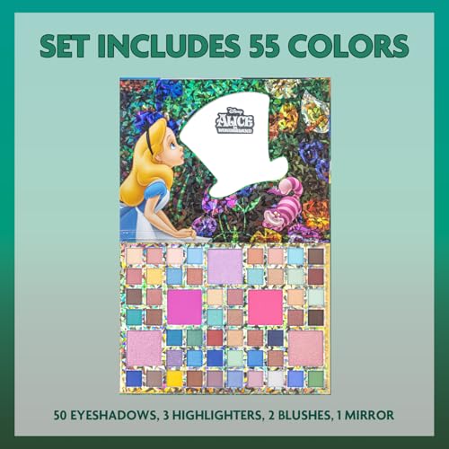 Alice in Wonderland 55-Well Face Palette with Eyeshadow, Highlighters & Blush - Variation of THIS listing