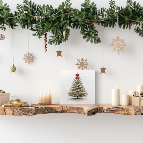 Christmas Tree Wooden Sign - Rustic Holiday Decor for Home & Shelf - Variation of THIS listing