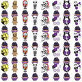 Night Before Christmas Cupcake Toppers - Black 40PCS Halloween Cake Decorations