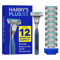 Harry's Plus Razor Set - Premium Handle & 9 Blades, 1 Pack