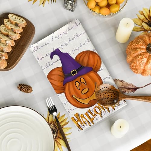 Halloween Kitchen Towels 18x26 Inch Spider Design for October Home Party Decor