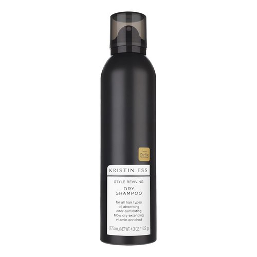 Kristin Ess Dry Shampoo Spray - 2-in-1 Home & Travel Size for Oily Hair | Absorbs Oil, Adds Volume, Fresh Pear Fragrance