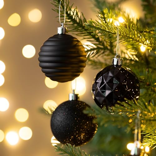24-Pack Christmas Tree Ornaments Set - 2.36 Inch Holiday Decoration Balls