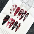 Halloween Press On Nails Medium Almond with Blood Eye - Variation of THIS listing 12