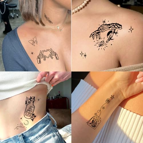56 Sheets Waterproof Temporary Tattoos for Adults - Realistic & Easy to Remove