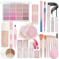 Pink All-in-One Makeup Kit for Women & Teens - Complete Beauty Set