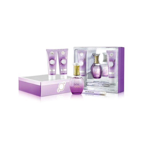 New Brand Lor Perfumes Gift Set for Women - 4-Piece Collection with EDP Spray, Shower Gel & Body Lotion