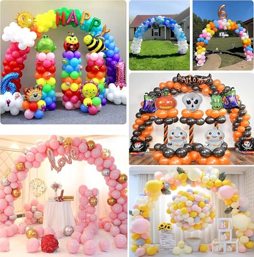 Balloon Arch Kit with Pump - 10FT Wide, 9FT Adjustable Stand for Weddings & Parties