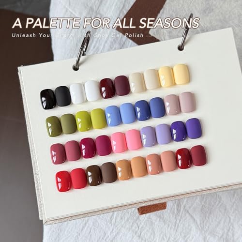 Gel Nail Polish Set 23 Colors with Essential Top & Base Coats - Variation 20SET-2