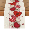 Hearts Valentine's Table Runner 13x90 Inch Pink Home Decor - Artoid Mode