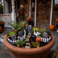 Halloween Fairy Garden Miniature Decor Set with Tombstones & Spooky Figures