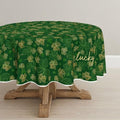 Horaldaily St. Patrick's Day Green Round Tablecloth 90 x 90 Inch Seasonal Home Decor