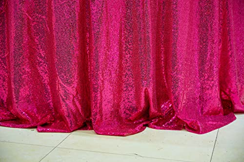 Pink Sequin Round Tablecloth 132 Inch Glitter Cover for Events & Parties - Variation of THIS listing