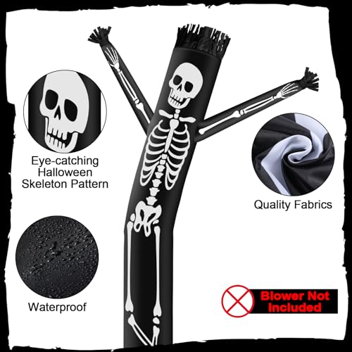 20 ft Tall Halloween Inflatable Skeleton Tube Man - Spooky Yard Decor