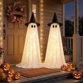 Lighted Ghost Halloween Decorations Set - Indoor & Outdoor Spooky Yard Decor