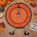 Halloween Tree Skirt 36 Inch Witchy Christmas Mat for Holiday Home Decor