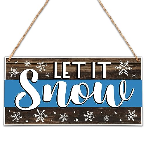 Let It Snow Winter Welcome Sign - Front Door Decor, Variation of THIS Listing