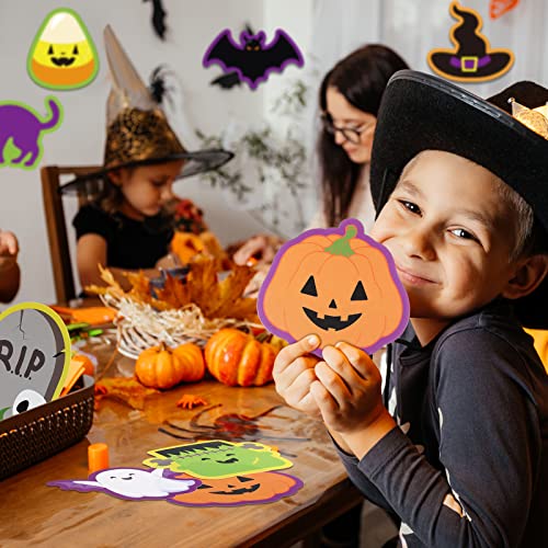 Halloween Classroom Cutouts 45 Pieces - Pumpkins, Ghosts & Spiders Decorations