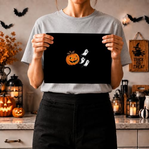 Halloween Pumpkin Ghost Kitchen Towels Set of 2 - Funny Spooky Dishcloths for Bathroom & Kitchen Decor - Ghost8 Variation