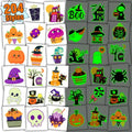 Glow Halloween Temporary Tattoos for Kids Party Decorations - Many Designs
