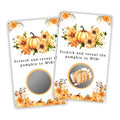 Halloween Pumpkin Scratch Cards - 40 Pack Fall Party Game & Raffle Tickets