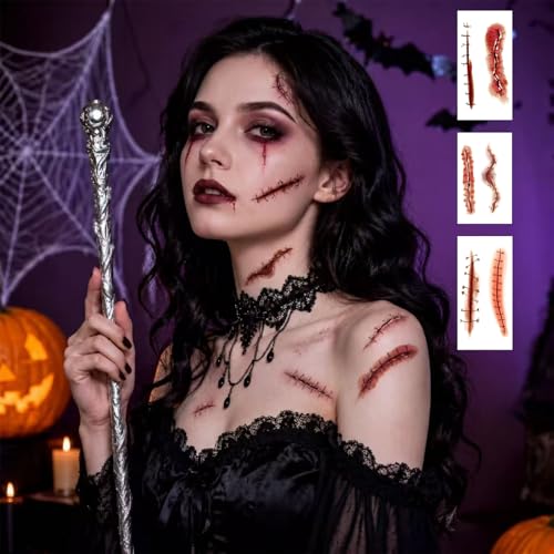Halloween Zombie Makeup Fake Scar Tattoo Stickers 156 pcs - Variations of THIS listing