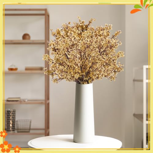 Artificial Golden Baby's Breath Flowers - 21 Stems Fall Wedding & Decor
